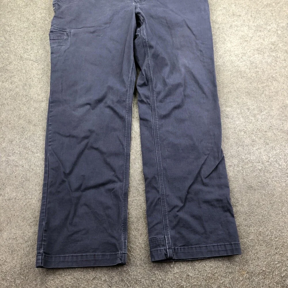 Duluth Trading Co Pants Mens 38x32 Blue Flex Ballroom Khakis Relaxed Stretch